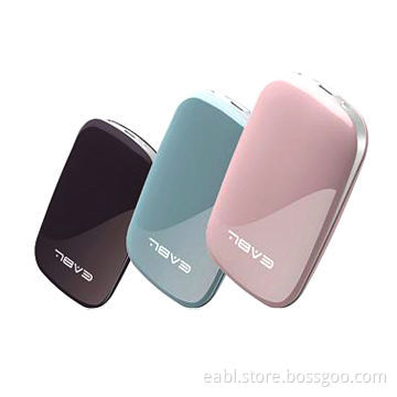 USB mobile chargers, fashionable streamline/5,000mAh, LED flashlight, used for iPhone/iPad/HTC